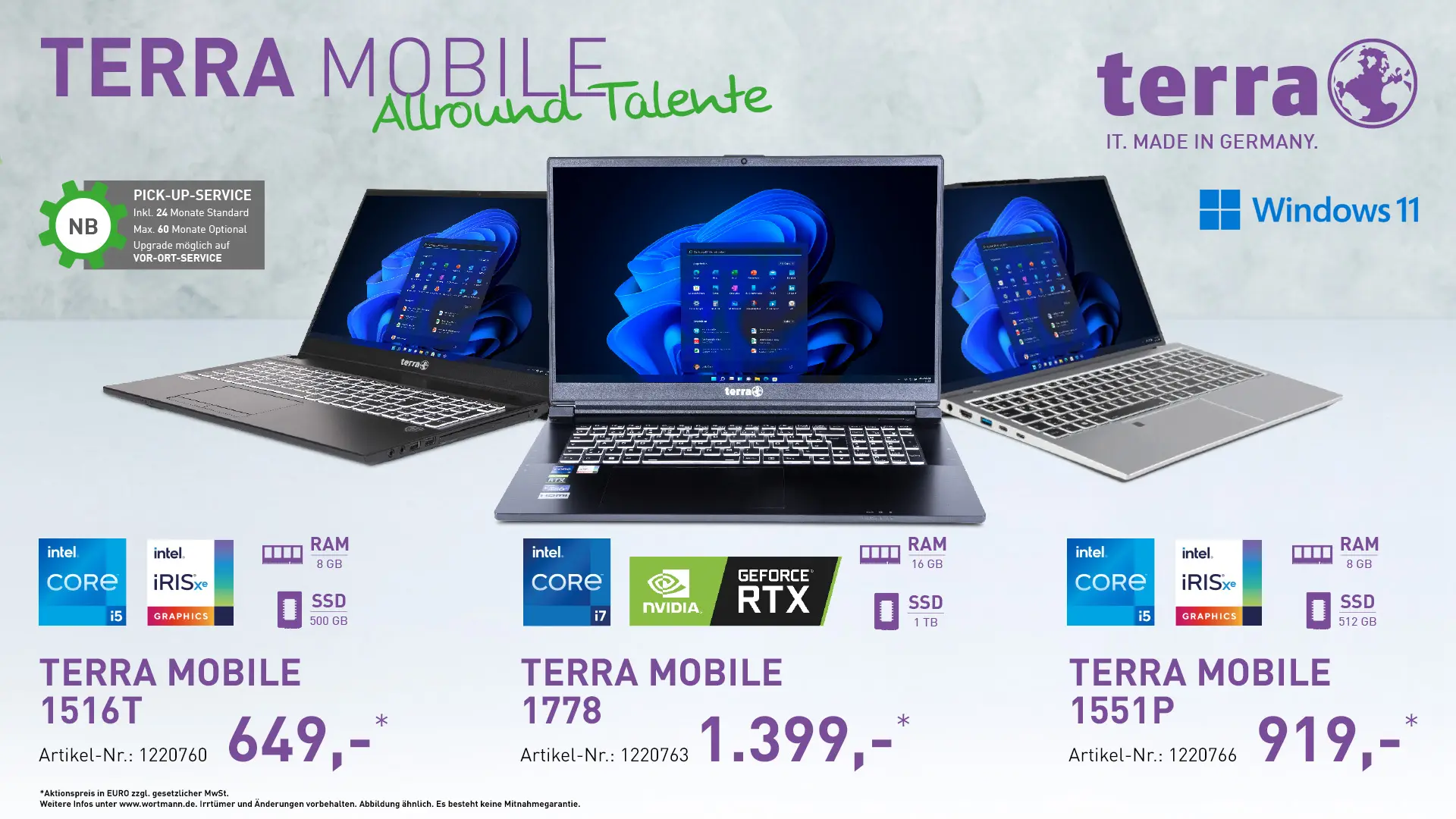 Terra Mobile 1778, Terra Mobile 1516t, Terra Mobile 1551p