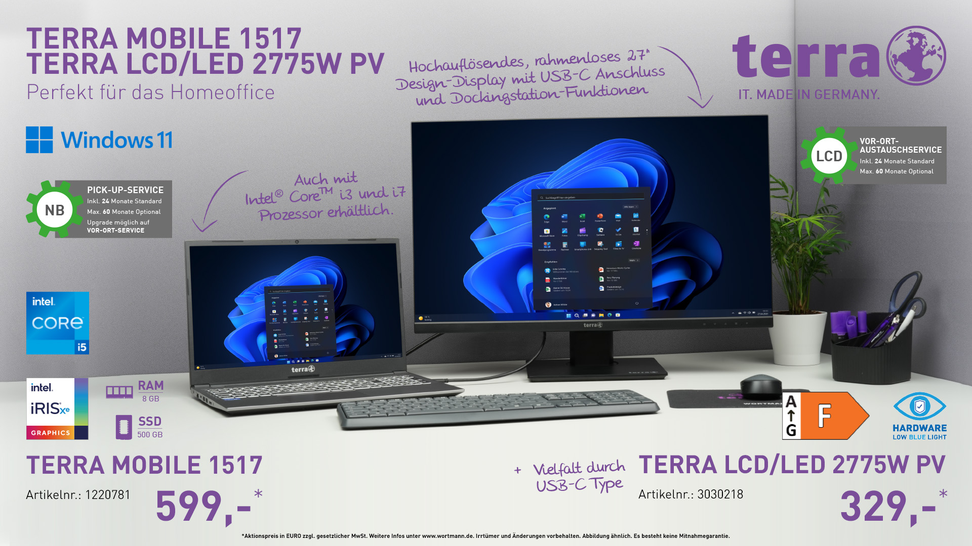 Terra Mobile 1517, Terra LCD/LED 2775W PV