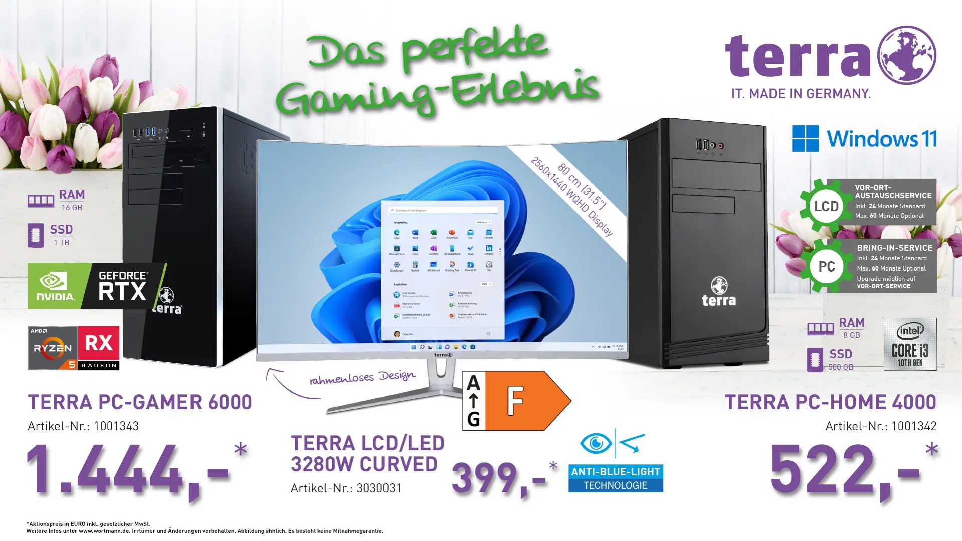 TERRA-PC-GAMER-6000,TERRA-PC-HOME-4000,TERRA-LCD-3280W Curved